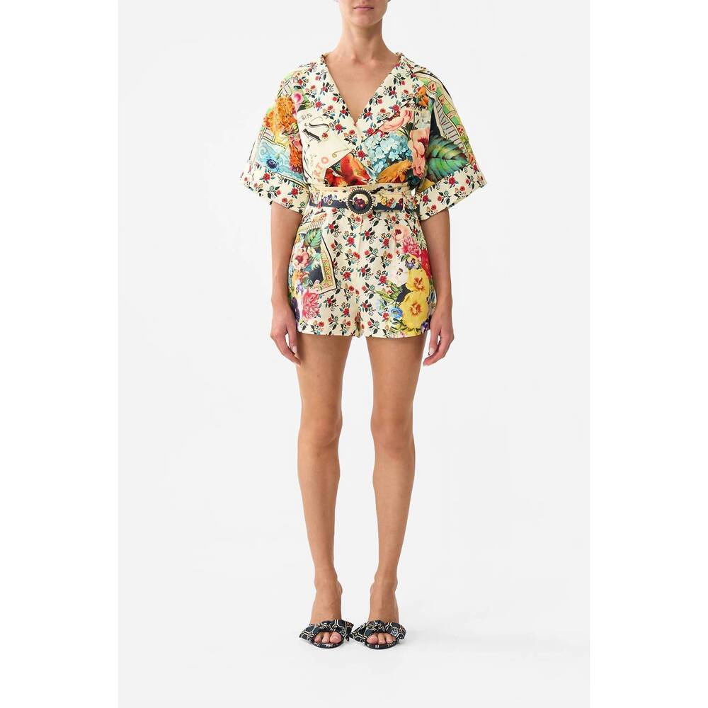 NEW CAMILLA tuck front short in aromatic amor